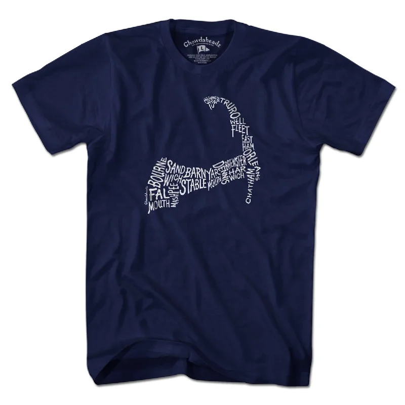 Cozy Look Cape Cod Cities & Towns T-Shirt