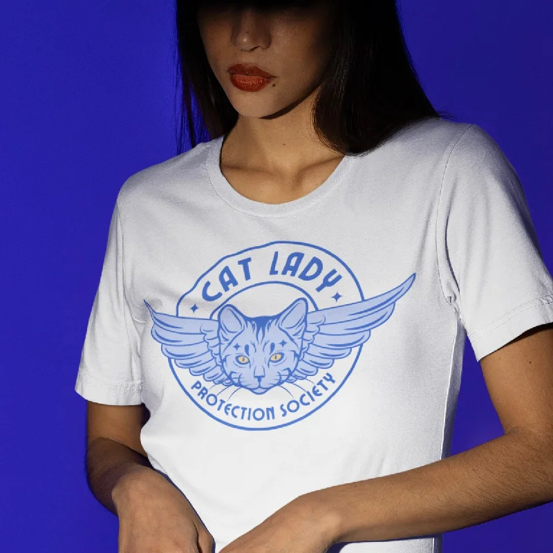 Warm Atmosphere Cat Lady Protection Society Unisex t-shirt