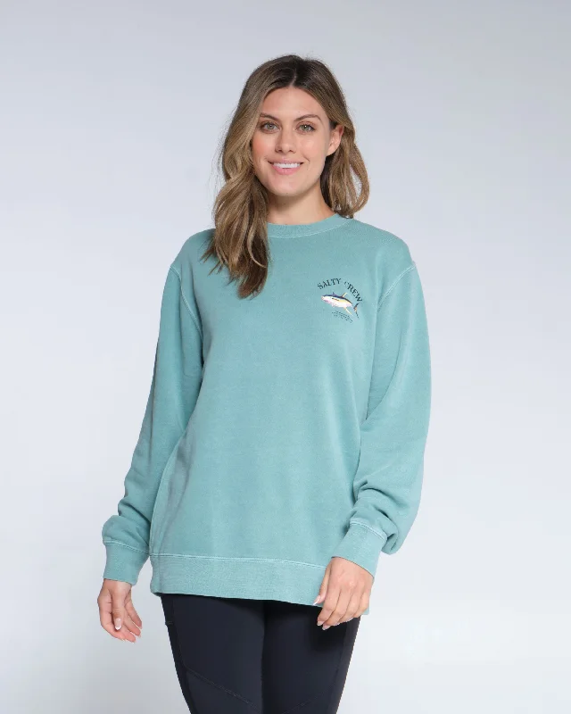 British Style Ahi Mount Boyfriend Crew - Mint