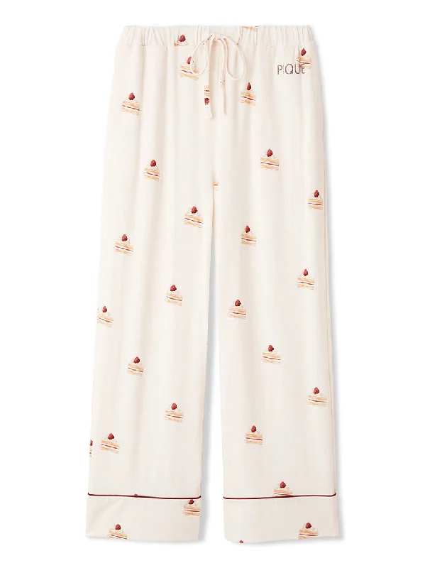 Effortless Elegance Cake Motif Pants