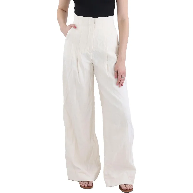 Energy Wear A.L.C. Womens High Waist Wide Leg Trouser Pants