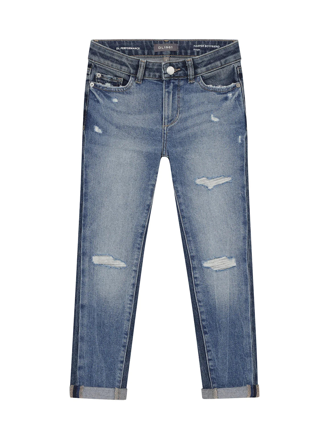 Simple Matching Twilight Hour Distressed Harper Boyfriend Jeans