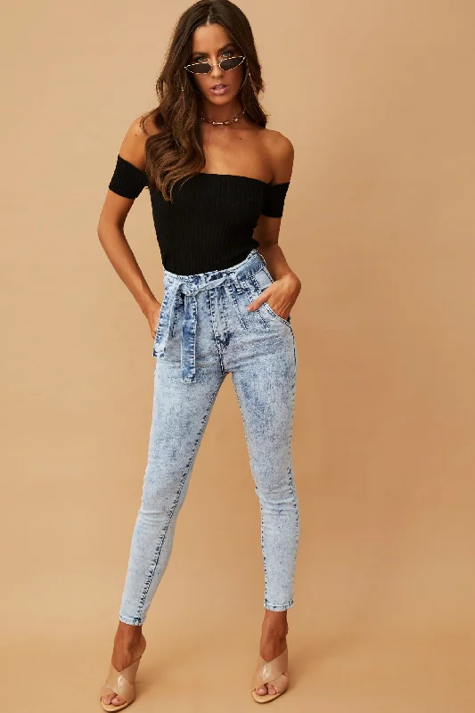 New Products Double Standards Denim Jeans - Blue