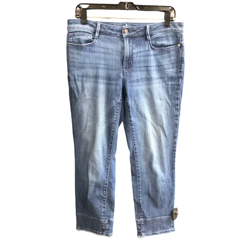 Luxury Customization Jeans Cropped By J. Jill In Blue Denim, Size: 6