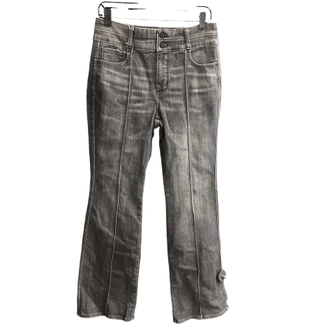 Bright Colors Jeans Flared By White House Black Market In Black Denim, Size: 10