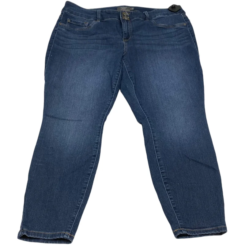 High Street Fashion Jeans Jeggings By Torrid In Blue Denim, Size: 20