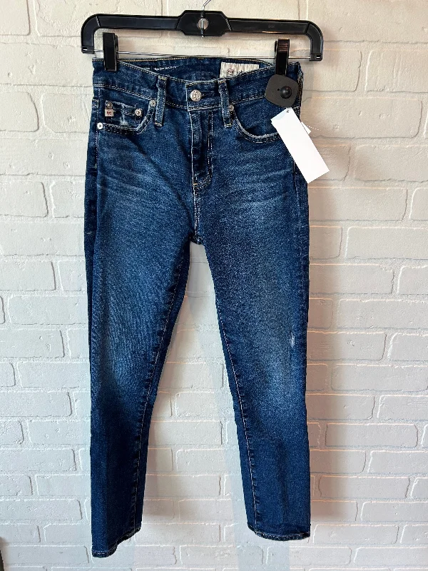 Easygoing Fashion Jeans Skinny By Adriano Goldschmied In Blue Denim, Size: 00