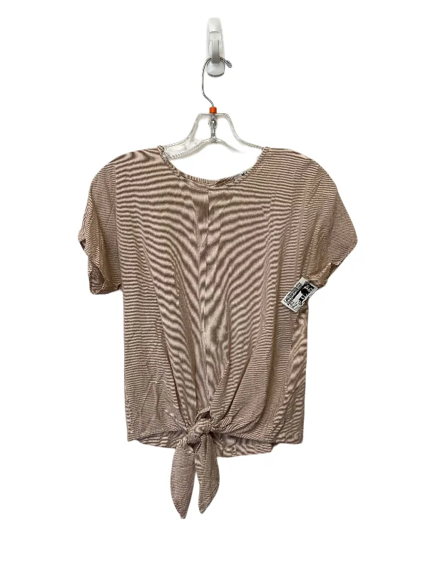 End Of The Year Top Short Sleeve By Madewell In Orange, Size: Xs