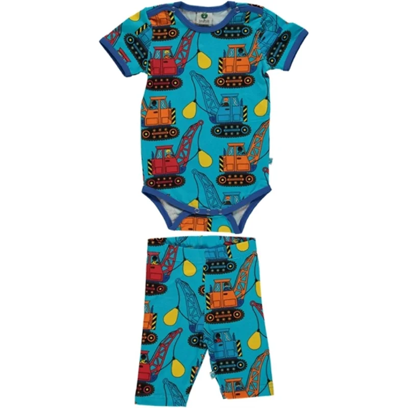 Diamond Series Småfolk Blue Atoll Excavator Body & Shorts Set