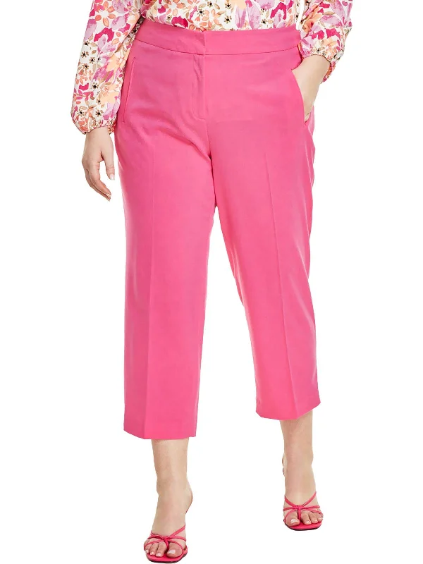 Simple Matching Plus Womens Bi-r Polyester Straight Leg Pants