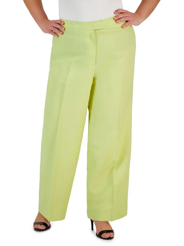 Trendy Dresses Womens High Rise Stretch Wide Leg Pants